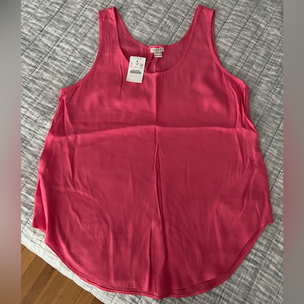 🎁 NWT J. Crew Pink Tank, Size 6